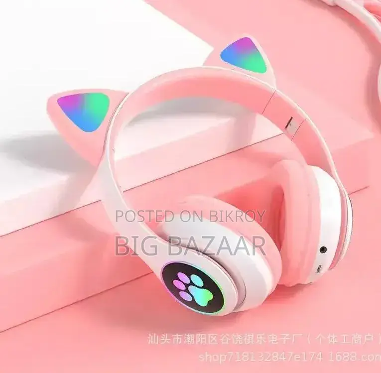 Gradient Color Bluetooth Headphones
