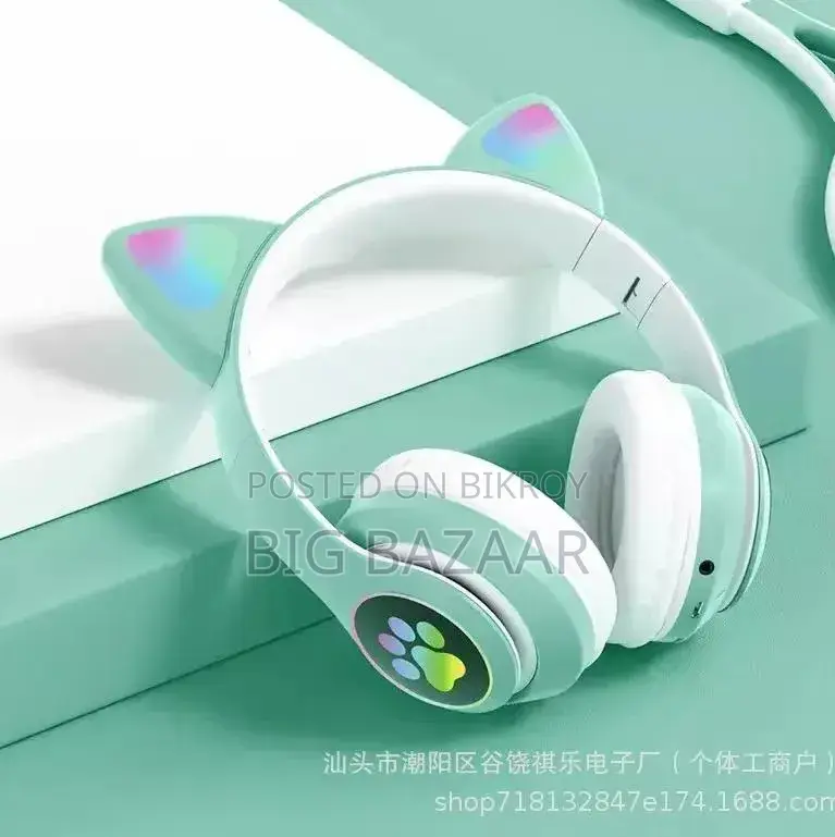 Gradient Color Bluetooth Headphones