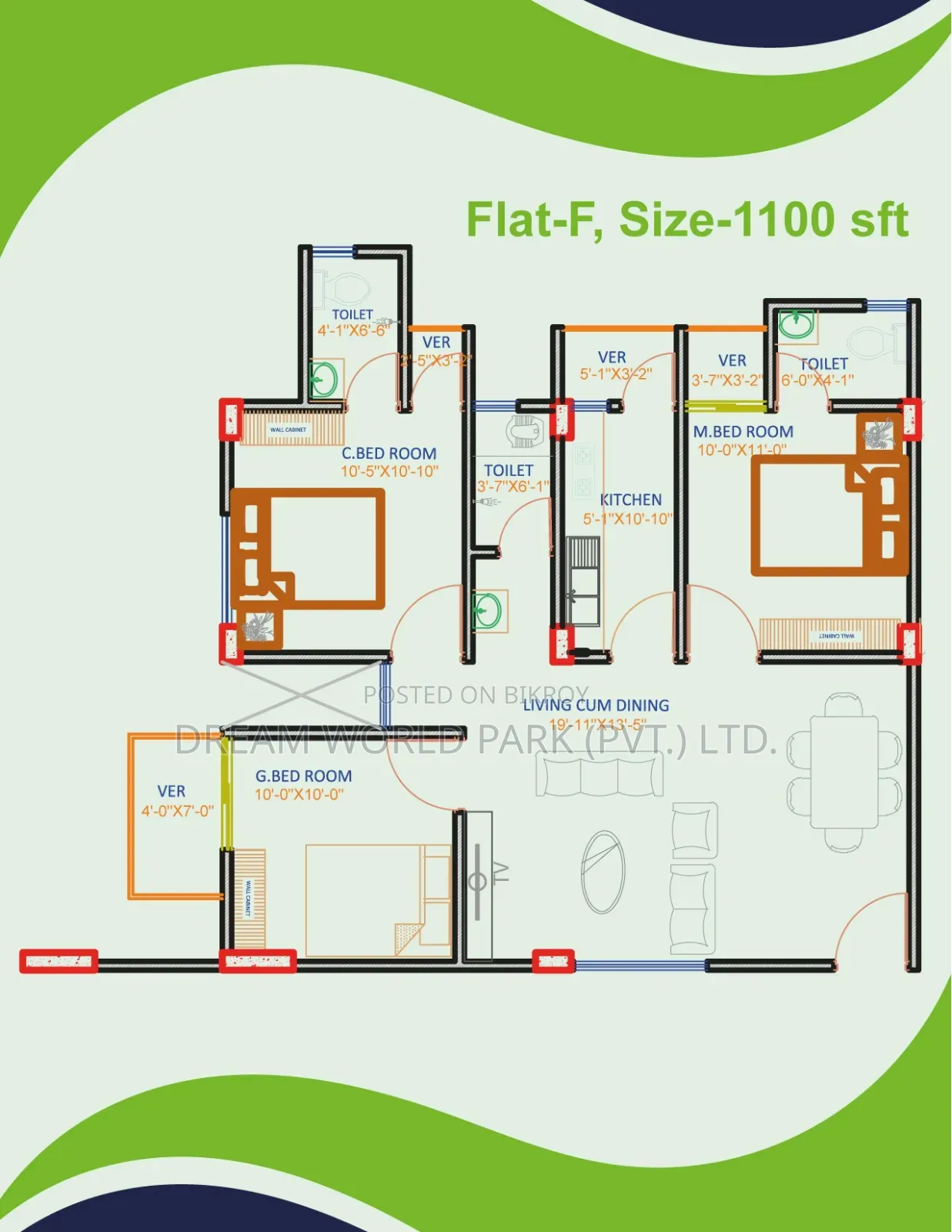 Mini Flat in Dhanmondi for sale