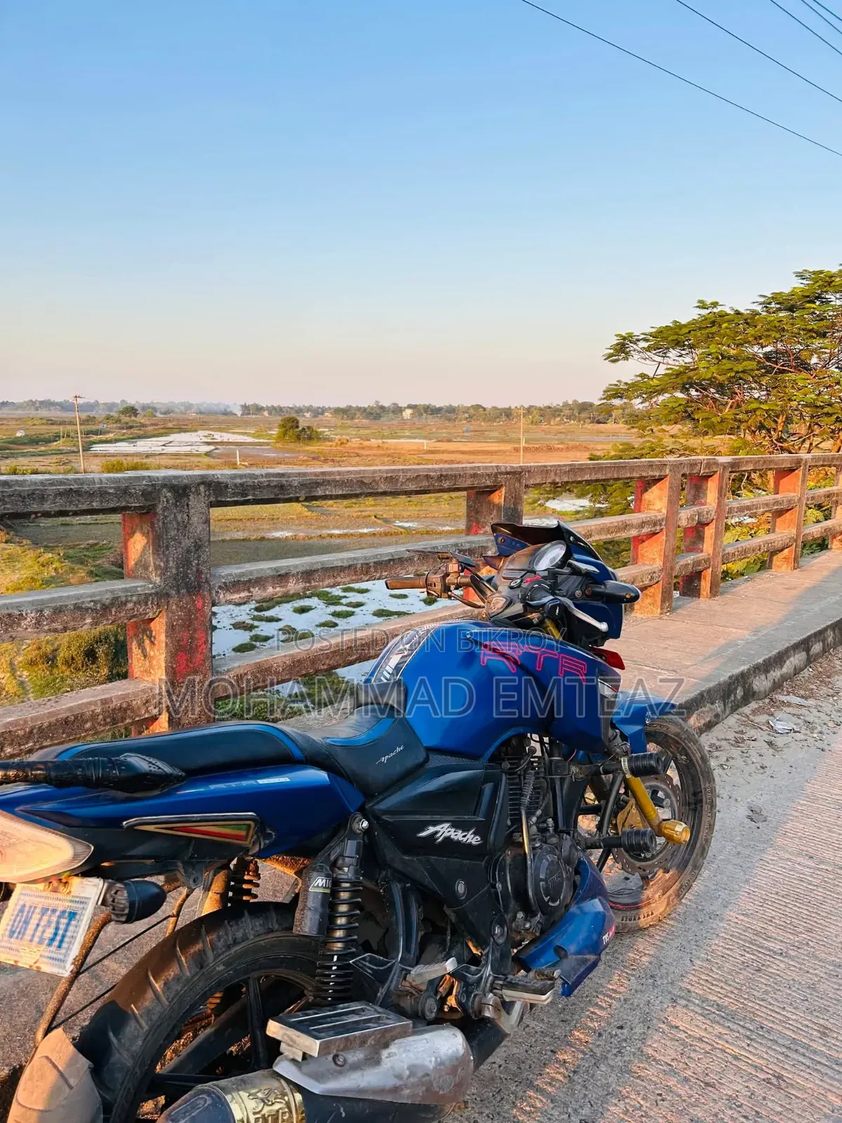 TVS Apache RTR 160 2V 2019 Blue