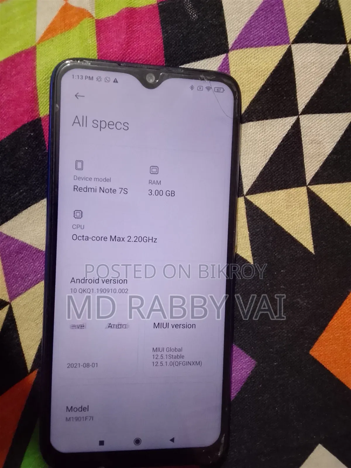 Xiaomi Redmi Note 7S 32 GB Blue