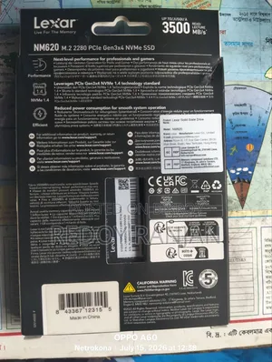 Lexar Nm620 512gb M.2 Nvme SSD (Intact)