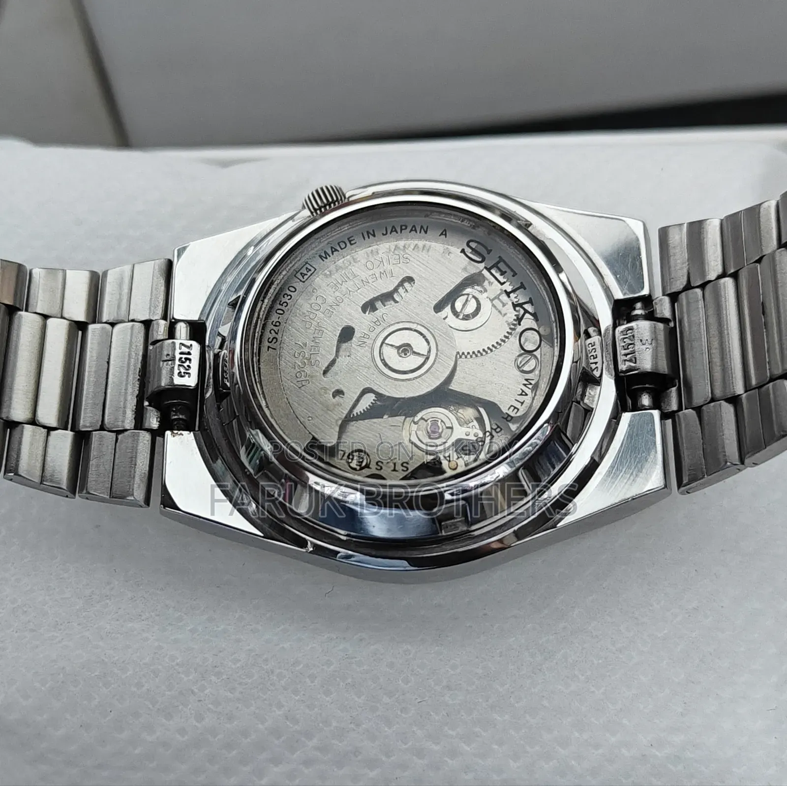 Seiko 5 Automatic 21 Jewels Men's Watch - White Dial With Lume