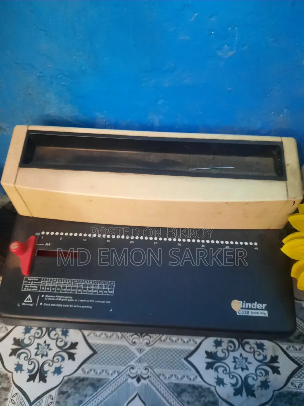 Spiral Binding Machine With Spiral Ring Free