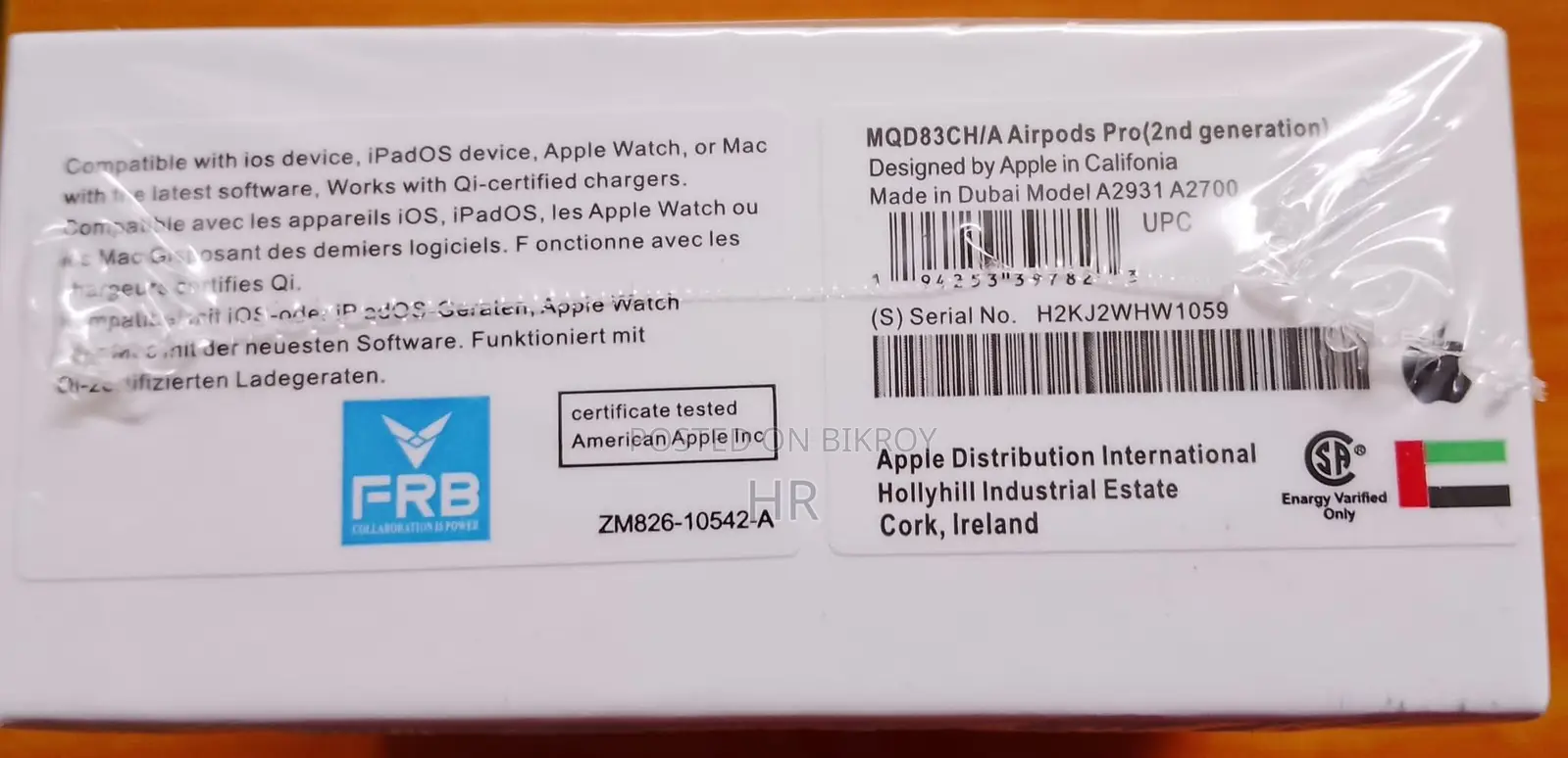 AirPods Pro 2nd Gen (Type-C) - Brand New Intake Box