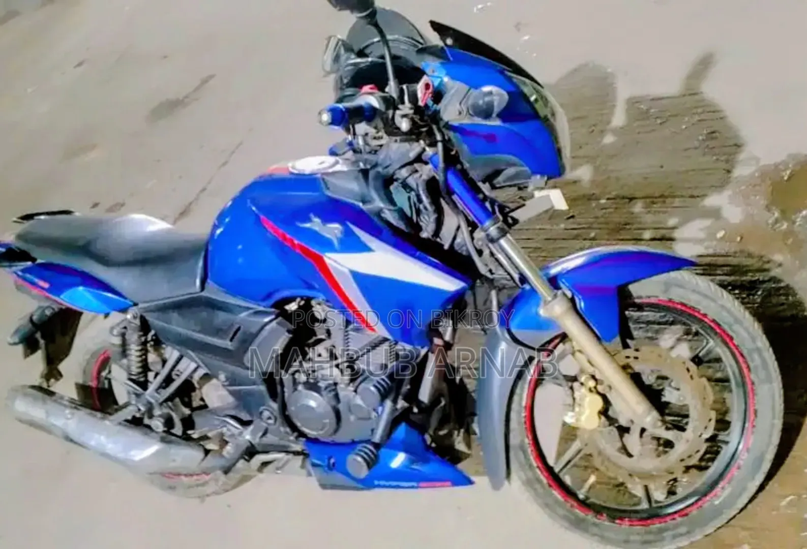 TVS Apache RTR 160 2V 2017 Blue