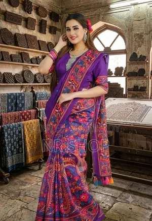 Premium Parsha Saree (With Matching Blouse Piece)