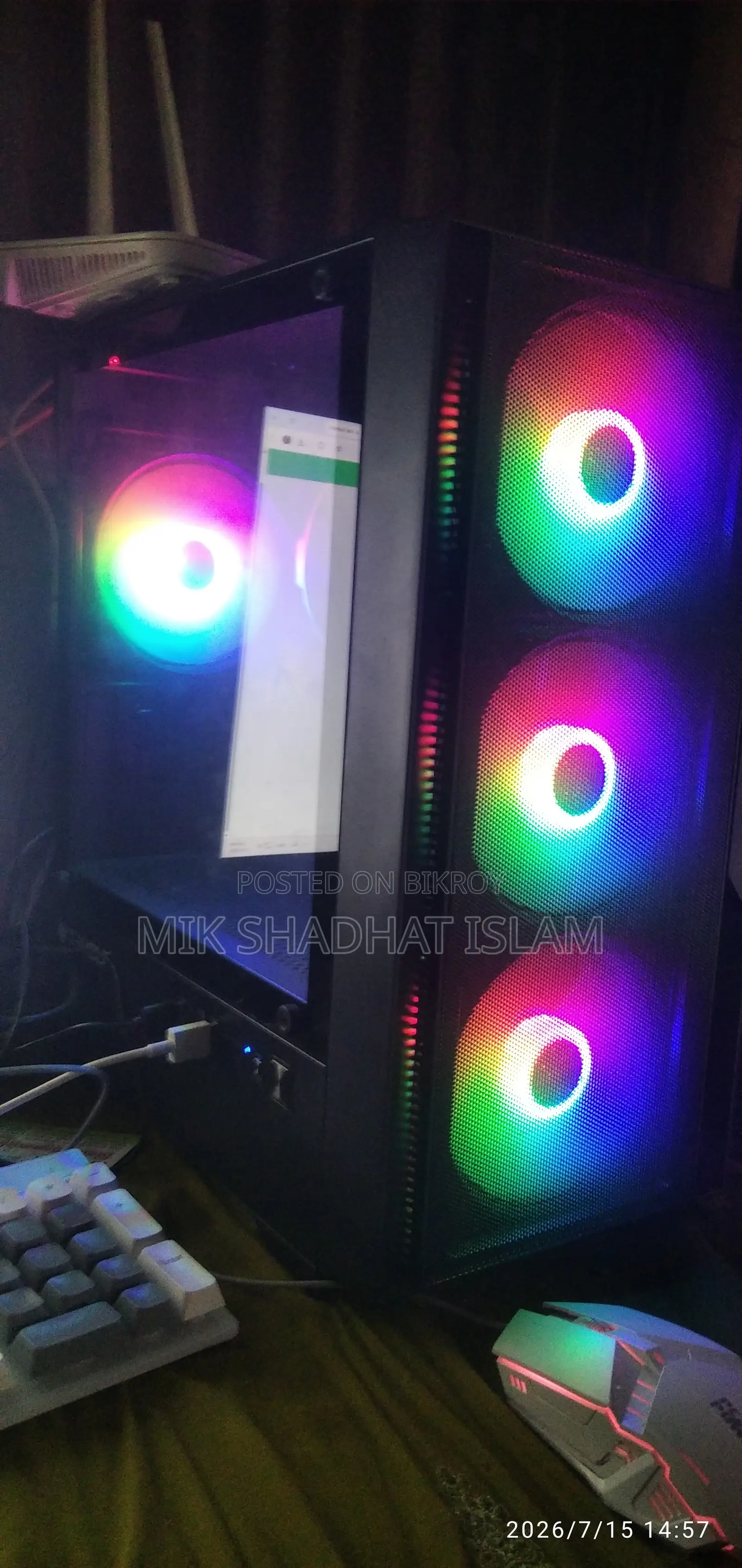 ডেস্কটপ কম্পিউটার Msi Gaming 24ge 2qe 8gb Amd Ryzen 5 SSD 256gb