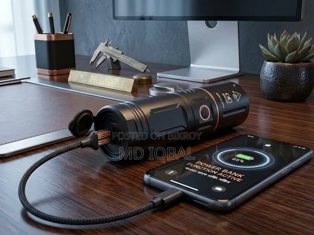 50000mAh Rechargeable LED Light With Power Bank | Made in Japan