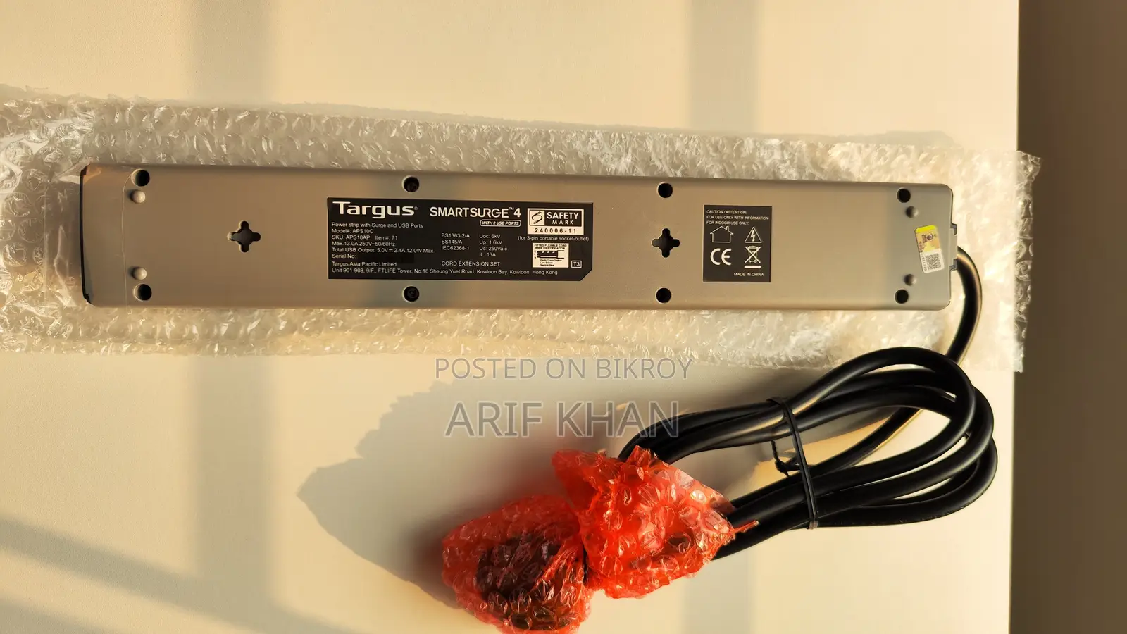 Targus APS10 SmartSurge 4 With 2 USB Ports