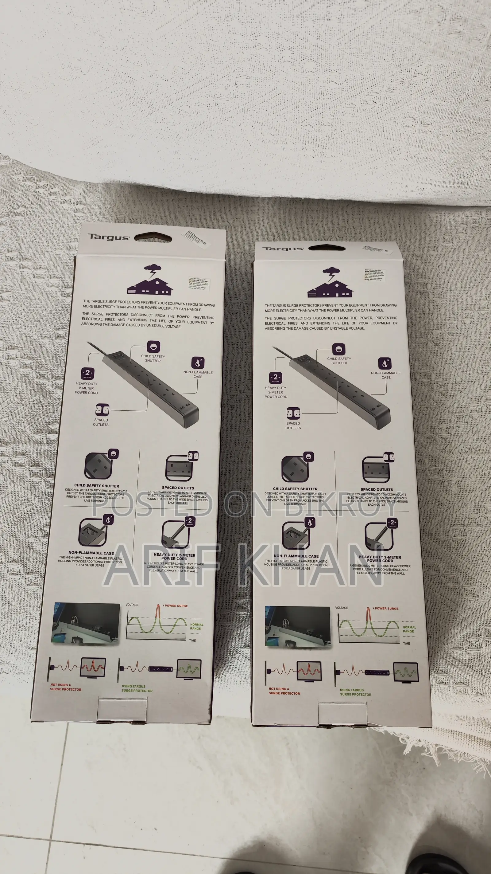 Targus APS10 SmartSurge 4 With 2 USB Ports