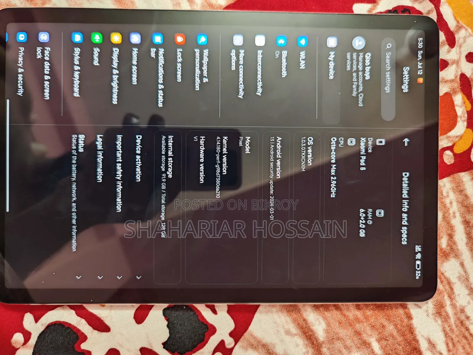 Xiaomi Pad 5 128 GB Blue