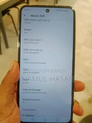 সিম্ফনি জেড৬০ ৬৪ জিবি পার্পল