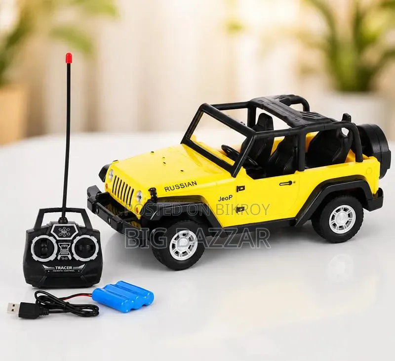 Remote Controlled Rechargeable Wrangler Model Jeep Toy Car