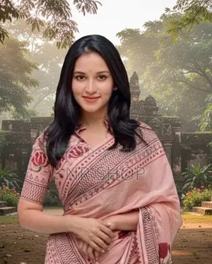 Digital Elegance Chanduri Silk Saree