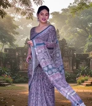 Digital Elegance Chanduri Silk Saree