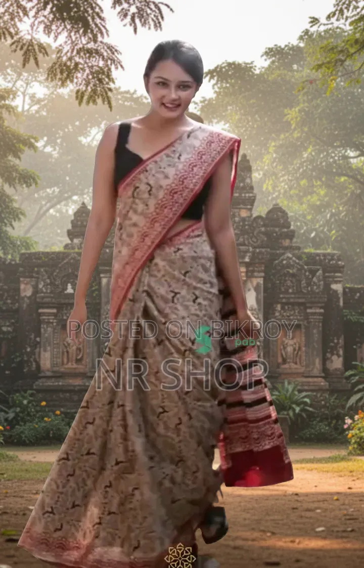 Digital Elegance Chanduri Silk Saree