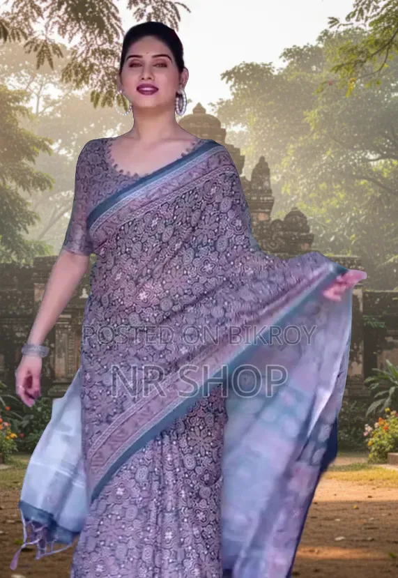 Digital Elegance Chanduri Silk Saree