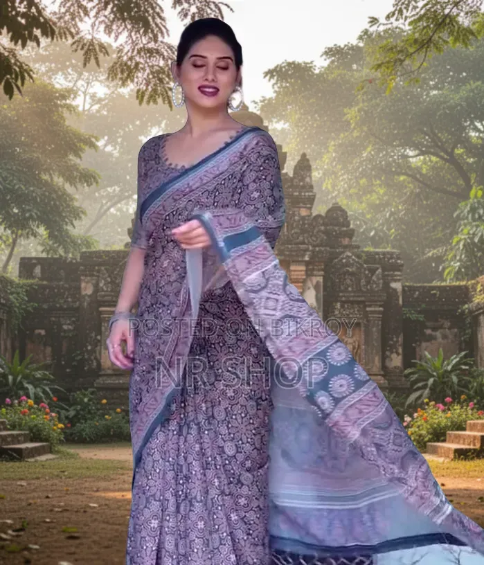 Digital Elegance Chanduri Silk Saree