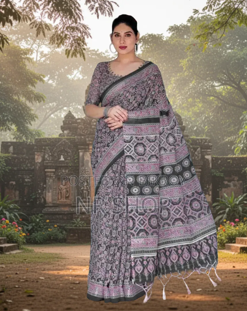 Digital Elegance Chanduri Silk Saree
