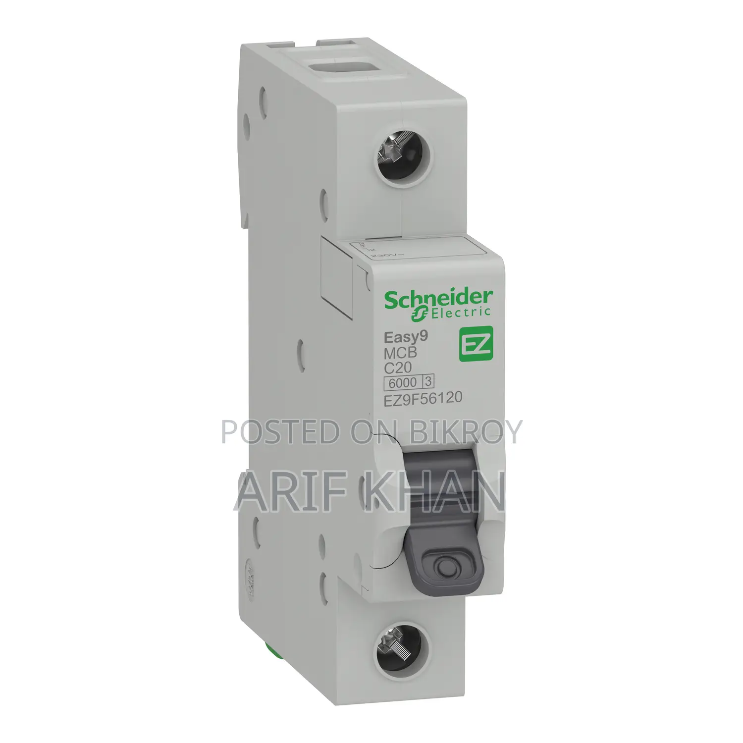 Schneider Electric Easy9 MCB 1p C 6000a 230v, (16a, 25a, 32a)