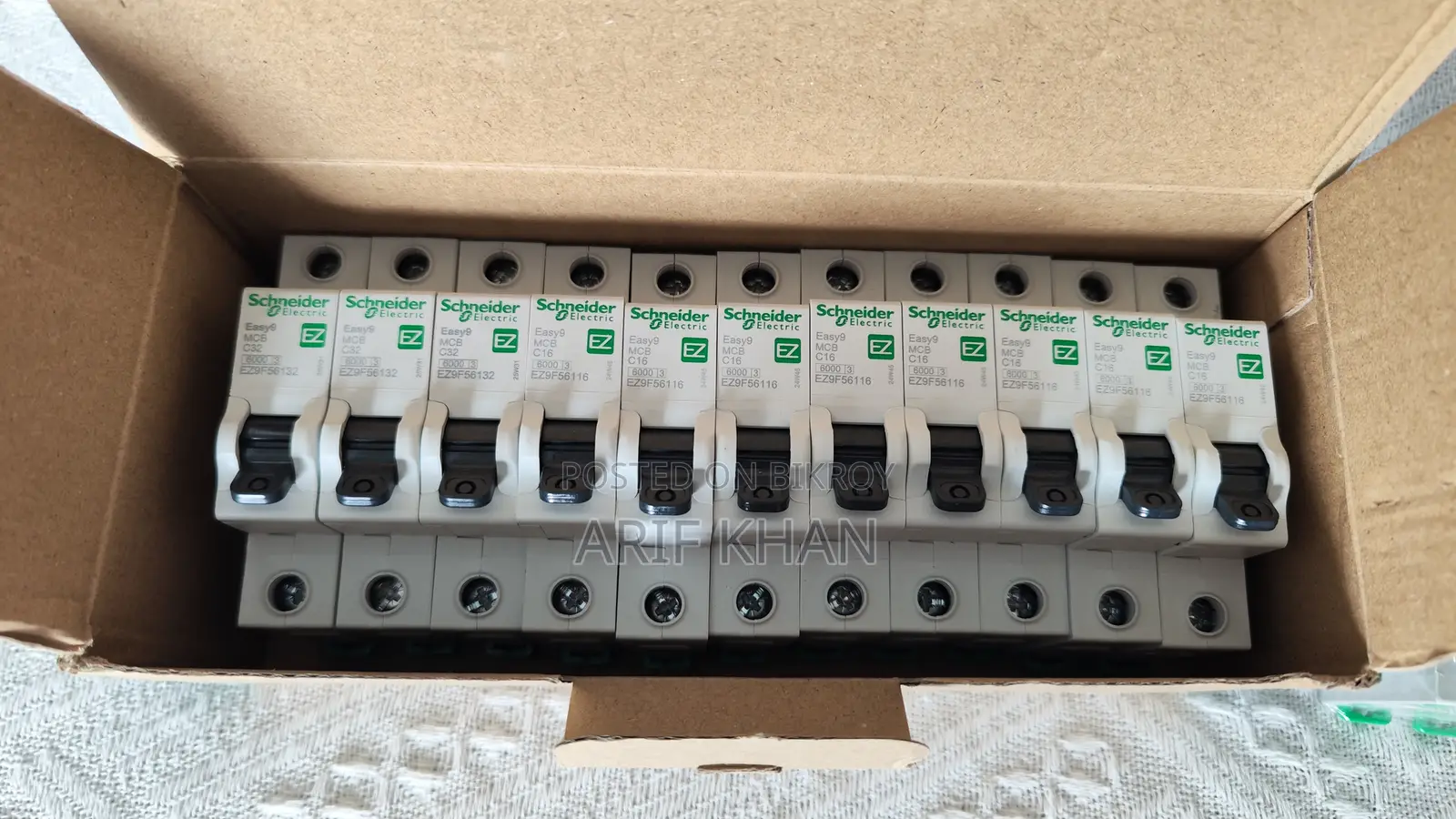 Schneider Electric Easy9 MCB 1p C 6000a 230v, (16a, 25a, 32a)