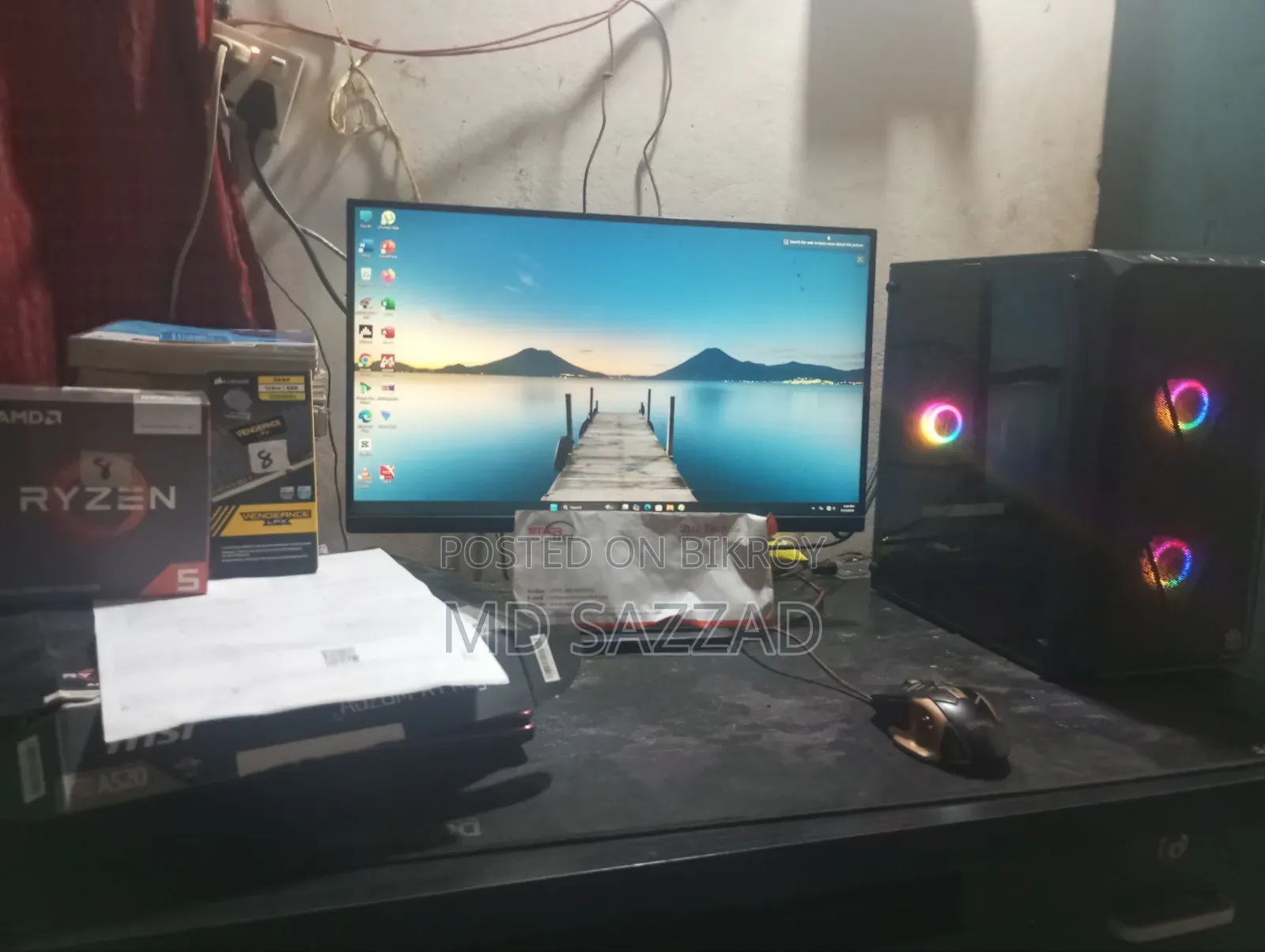 Desktop Computer 16GB AMD Ryzen 5 SSD 256GB