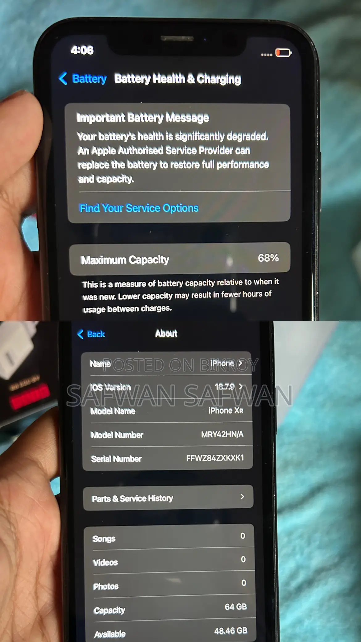 Apple iPhone XR 64 GB Black