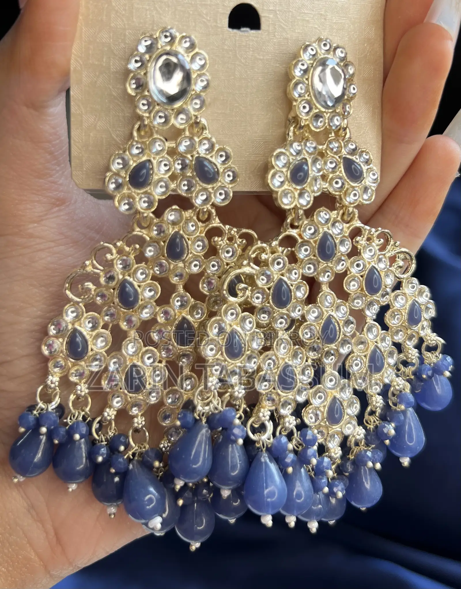 Zirconium Stone Jhumka