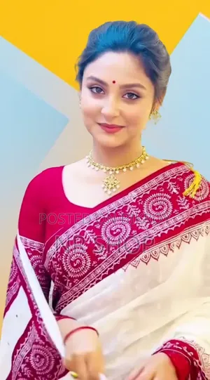 Premium Skin Print Half Silk Saree (With Matching Blouse Piece)