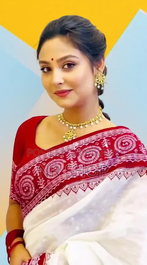 Premium Skin Print Half Silk Saree (With Matching Blouse Piece)