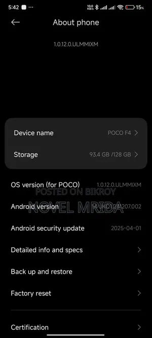 Xiaomi Poco F4 128 GB Blue