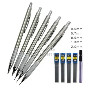 Professional Metal Mechanical Pencil Set With HB Lead Refills