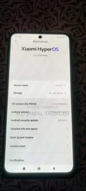 Xiaomi Poco F3 256 GB Blue