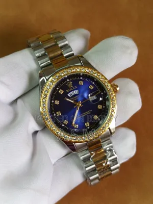 Rolex Day-Date Blue Dial Luxury Wrist Watch