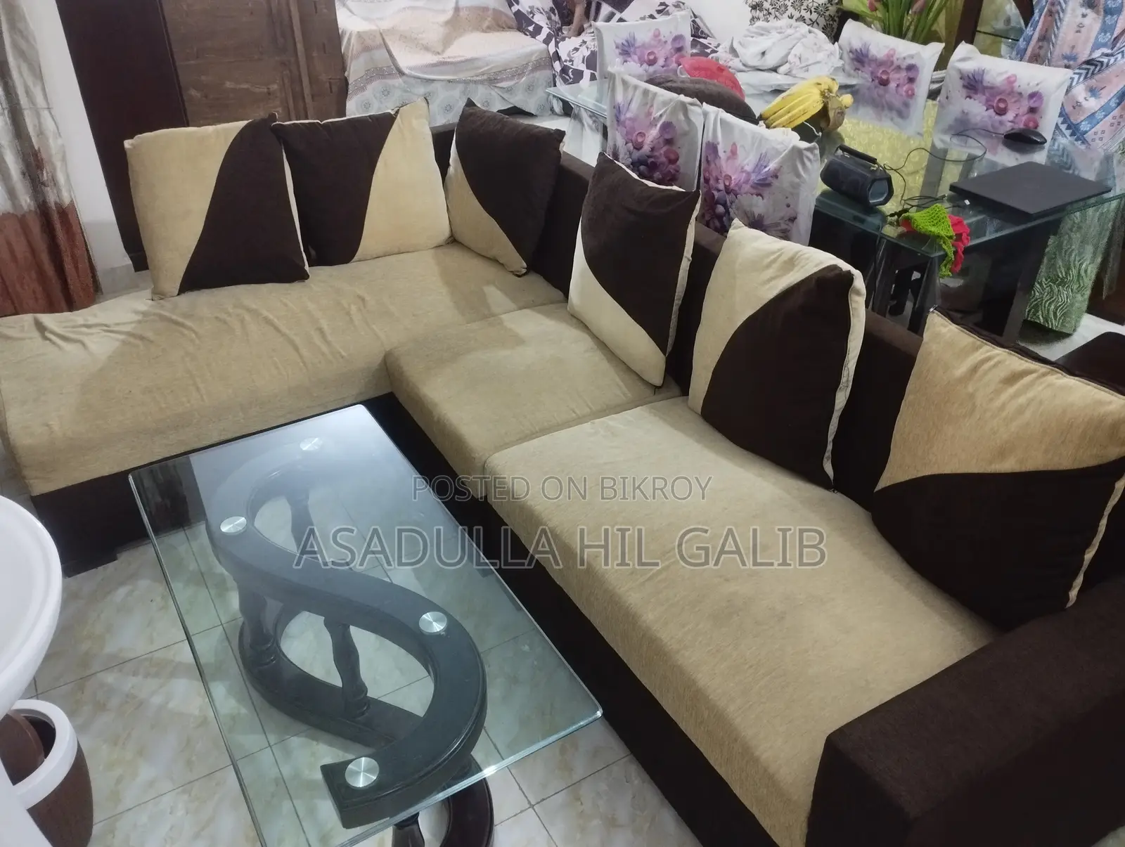 Tea Table With Sofa Set