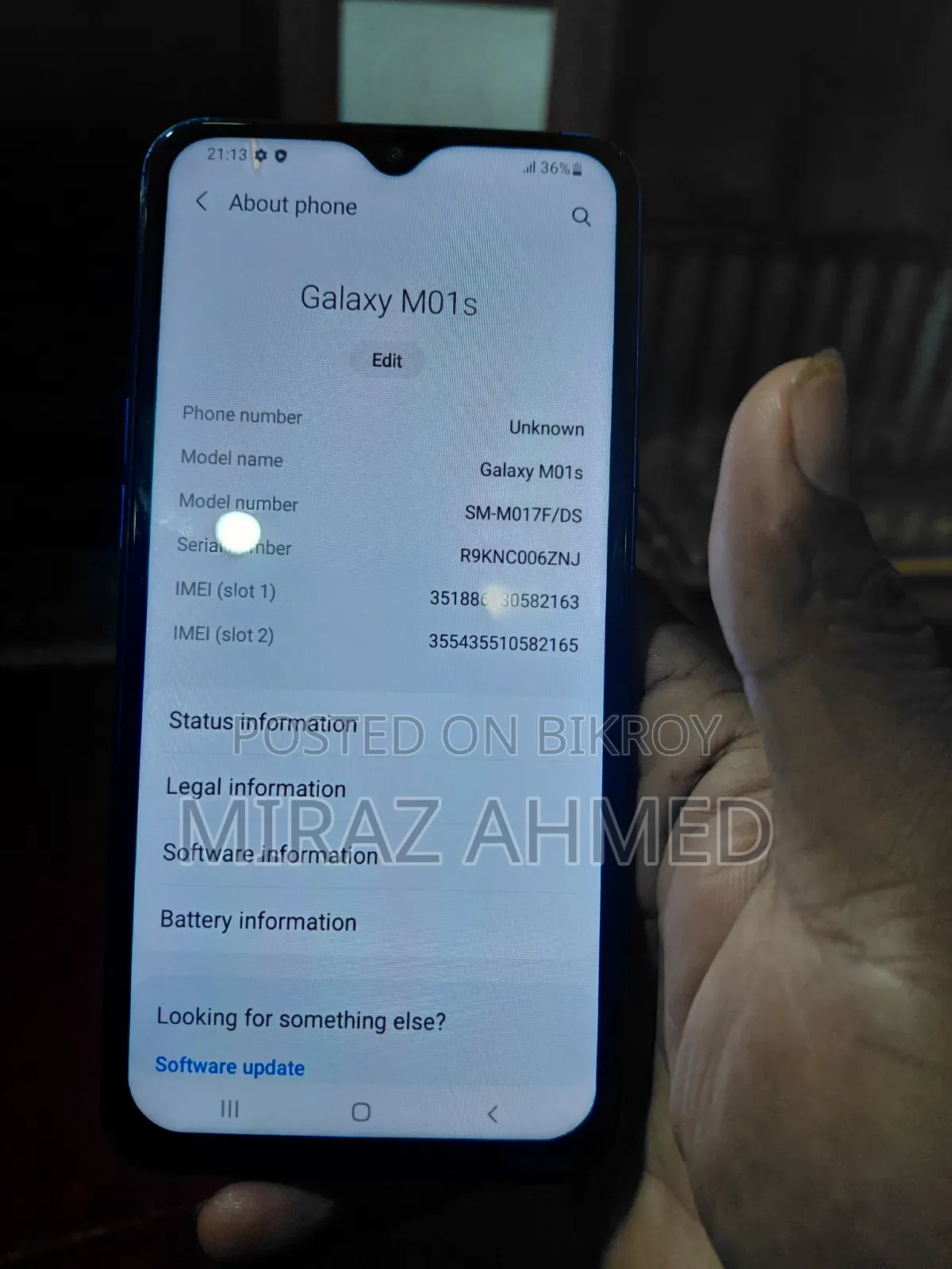 Samsung Galaxy M01s 32 GB Blue