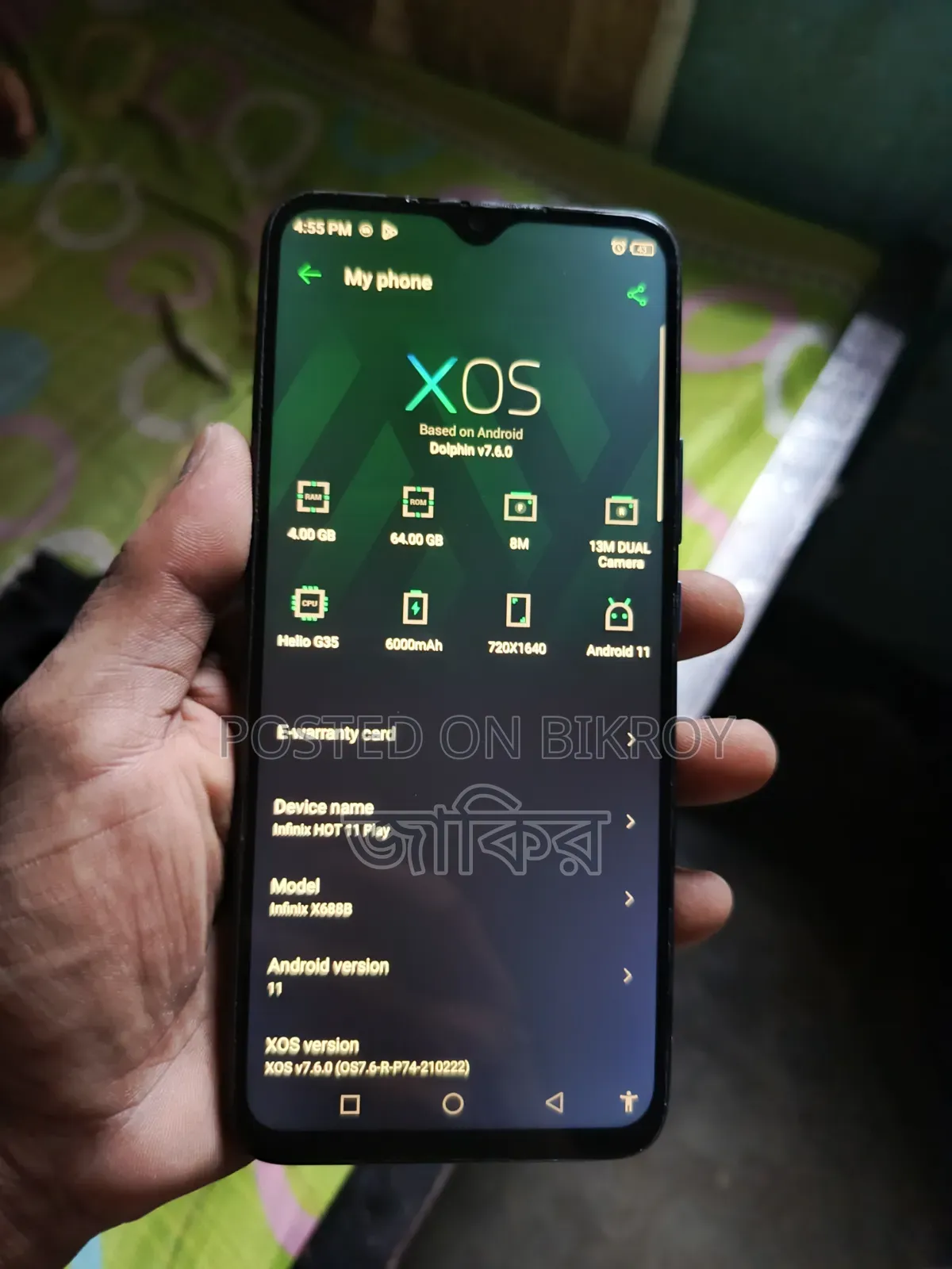 Infinix Hot 11 Play 64 GB Blue