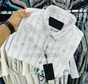 লাক্সারি পপকর্ন হাফ স্লিভ প্রিন্ট শার্ট