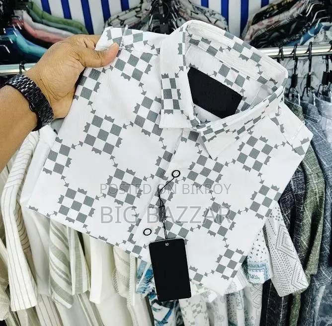 লাক্সারি পপকর্ন হাফ স্লিভ প্রিন্ট শার্ট