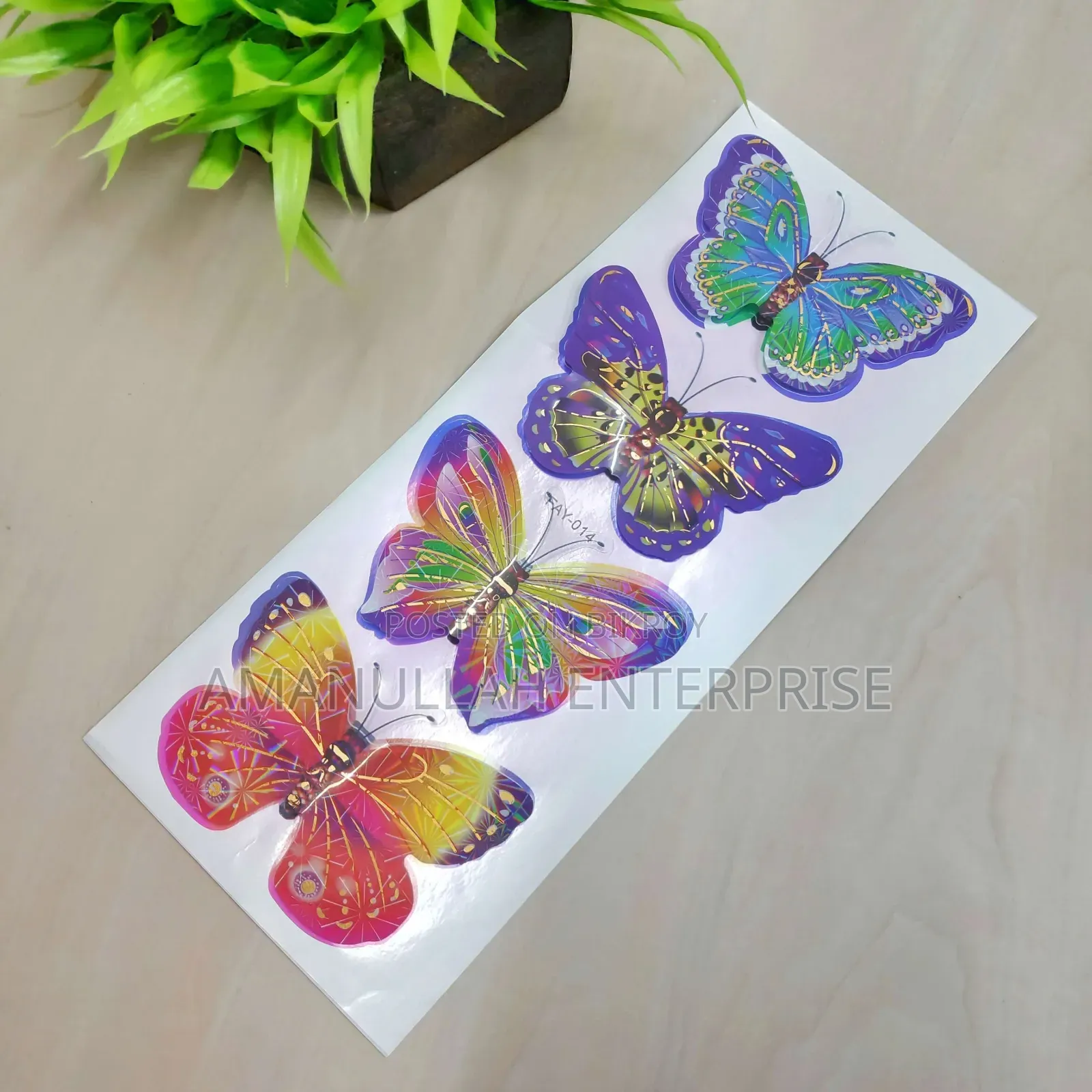 Kids 3D Sticker Pack | Disney Cars, Butterflies Emojis Set