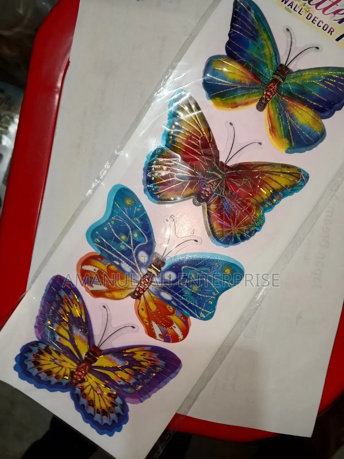 Kids 3D Sticker Pack | Disney Cars, Butterflies Emojis Set