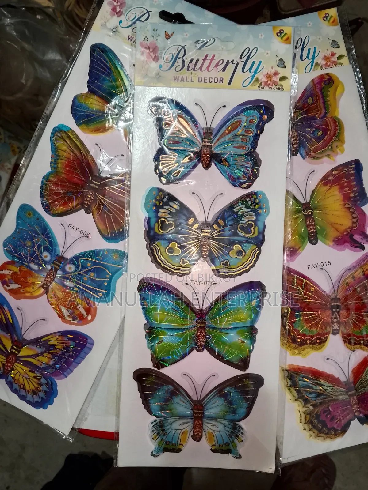 Kids 3D Sticker Pack | Disney Cars, Butterflies Emojis Set