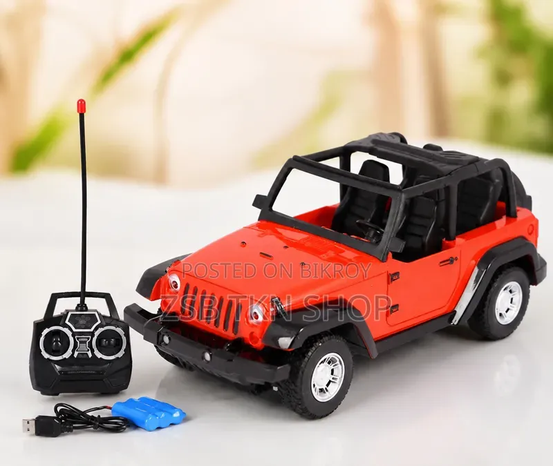 Remote Controlled Rechargeable Wrangler Model Jeep Toy Car