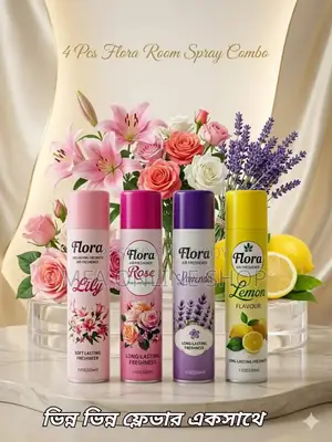 Flora 4 PCS Room Spray Combo
