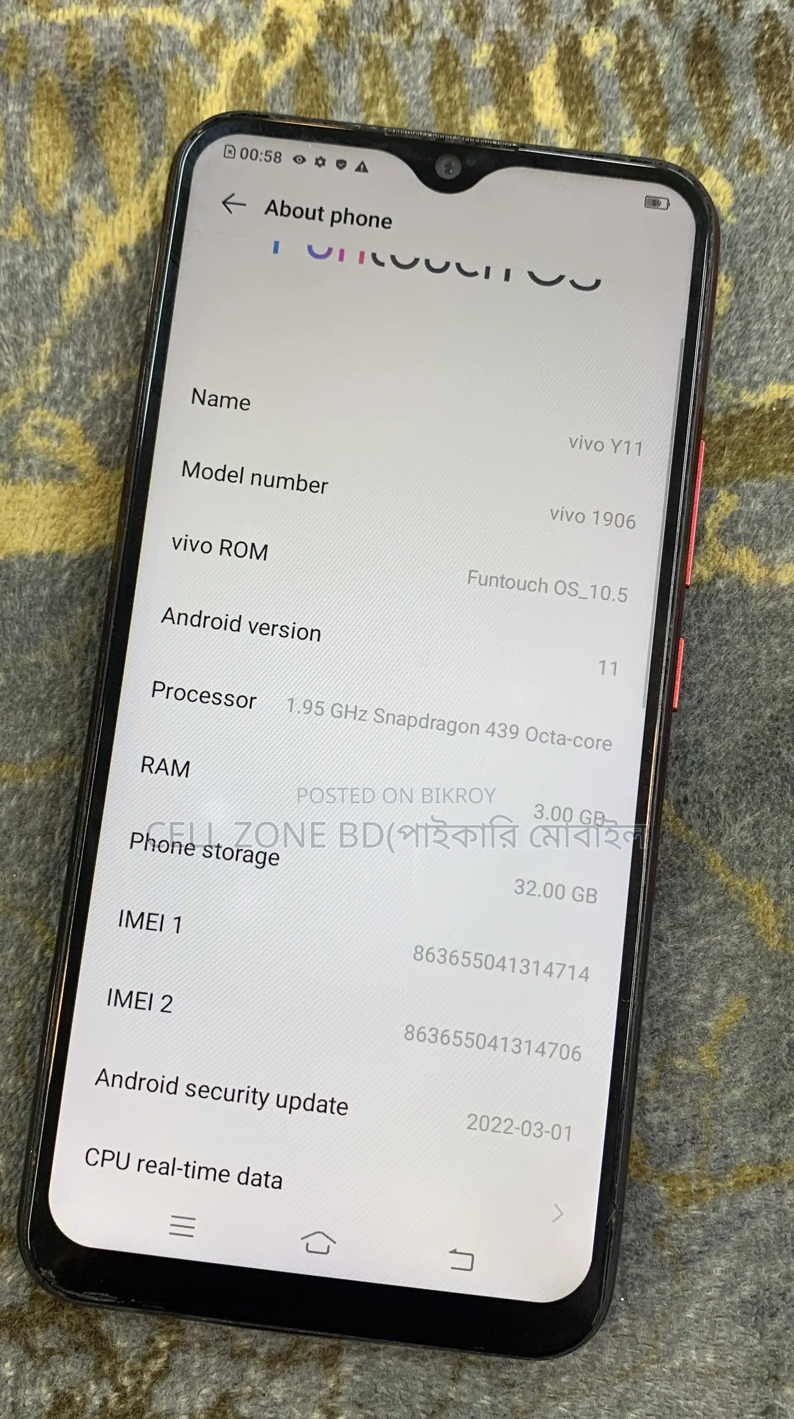 Vivo Y11 32 GB Red