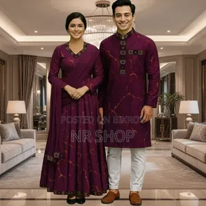 ঈদ স্পেশাল কাপল পাঞ্জাবি থ্রি-পিস কম্বো