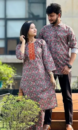 প্রিমিয়াম শার্ট থ্রি-পিস কাপল সেট