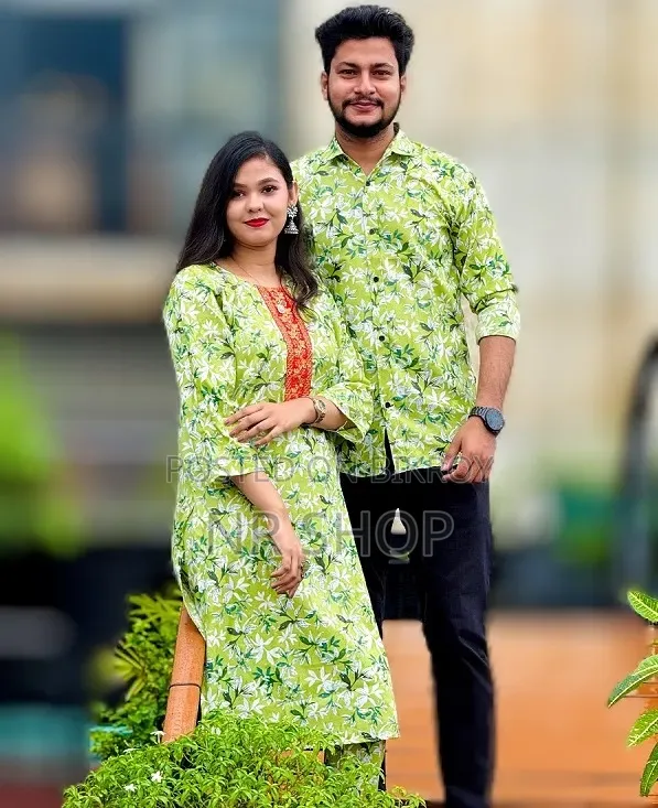 Premium Shirt Three-Piece Couple Set