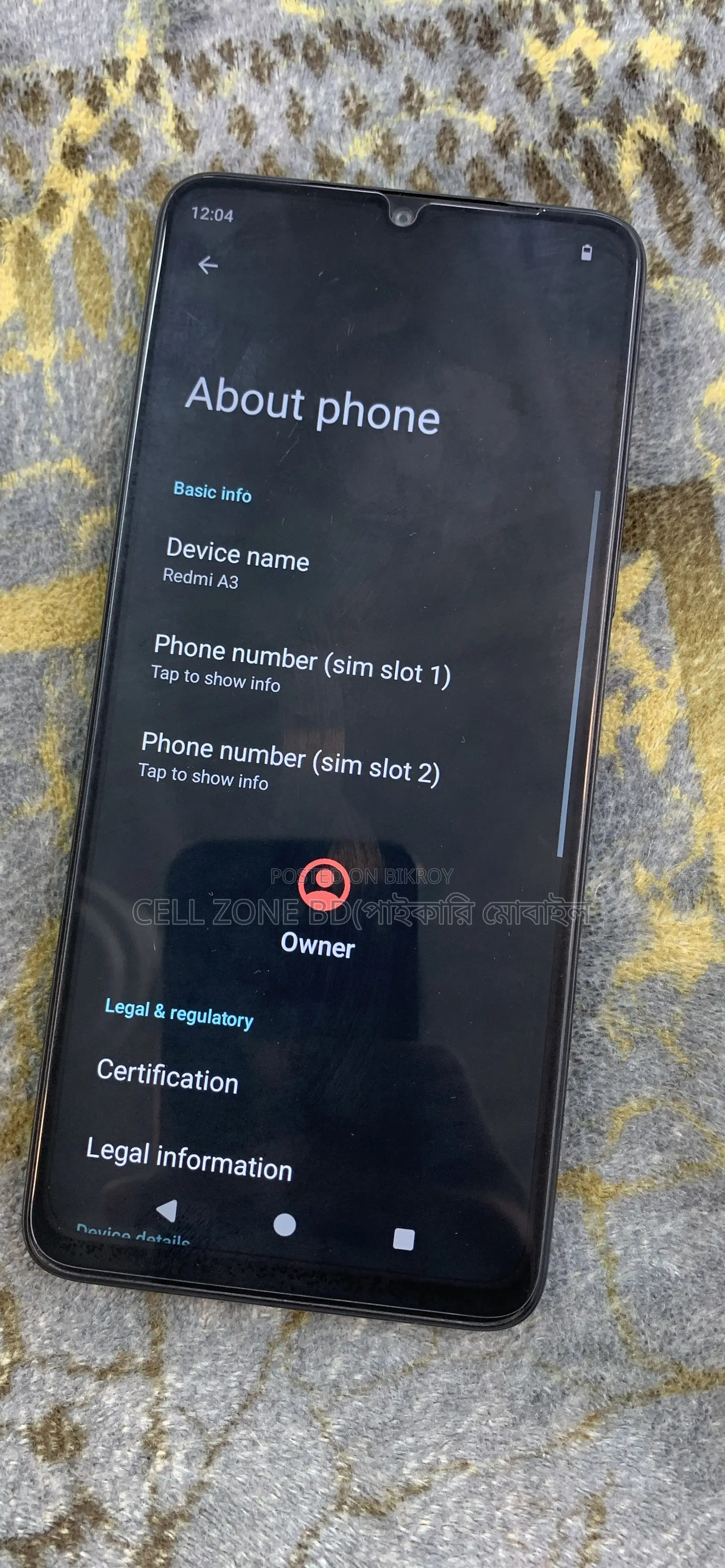 Xiaomi Redmi A3 64 GB Red
